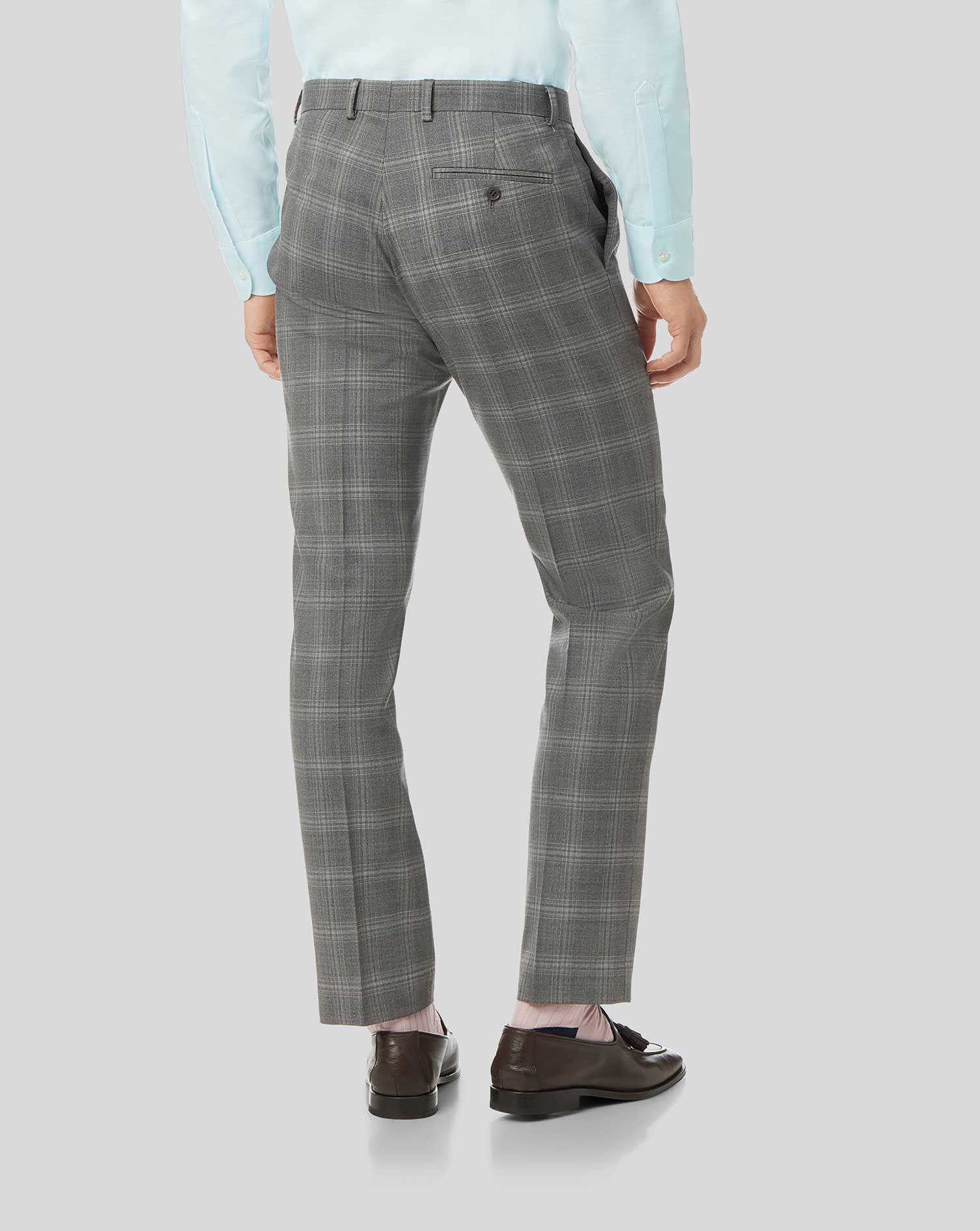 checkered business pants