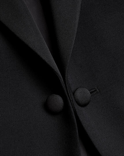 Black slim fit peak lapel tuxedo suit | Charles Tyrwhitt
