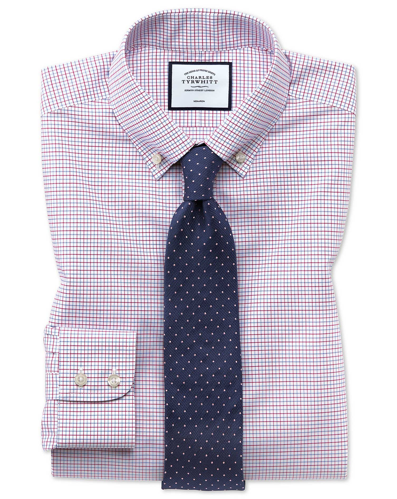 Rood Blauw Strijkvrij Overhemd Met Button Down Kraag En Slanke Pasvorm Charles Tyrwhitt charles tyrwhitt kopen in de aanbieding Rood Blauw Strijkvrij Overhemd Met Button Down Kraag En Slanke Pasvorm Charles Tyrwhitt charles tyrwhitt kopen in de aanbieding
