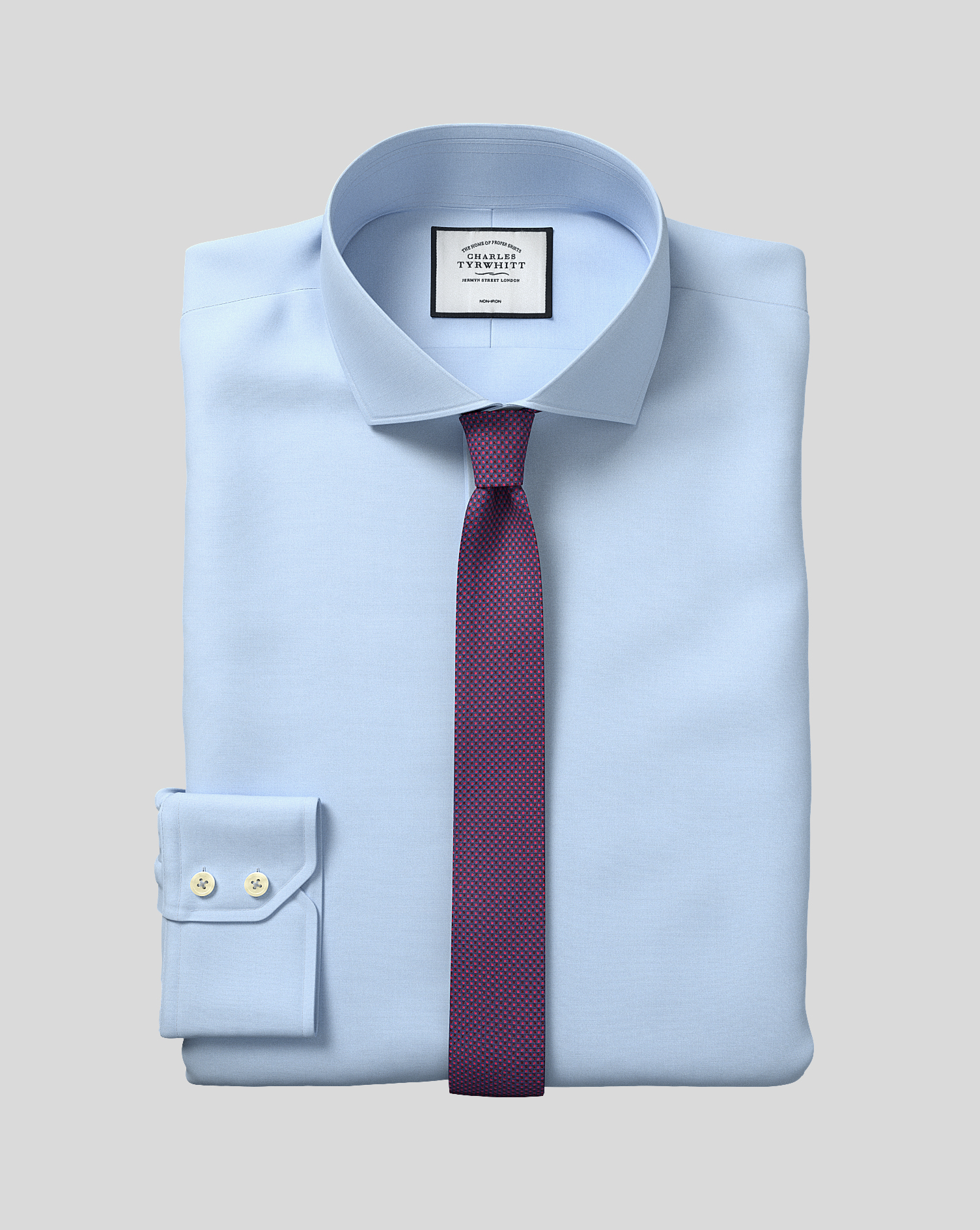 slim fit sky blue shirt