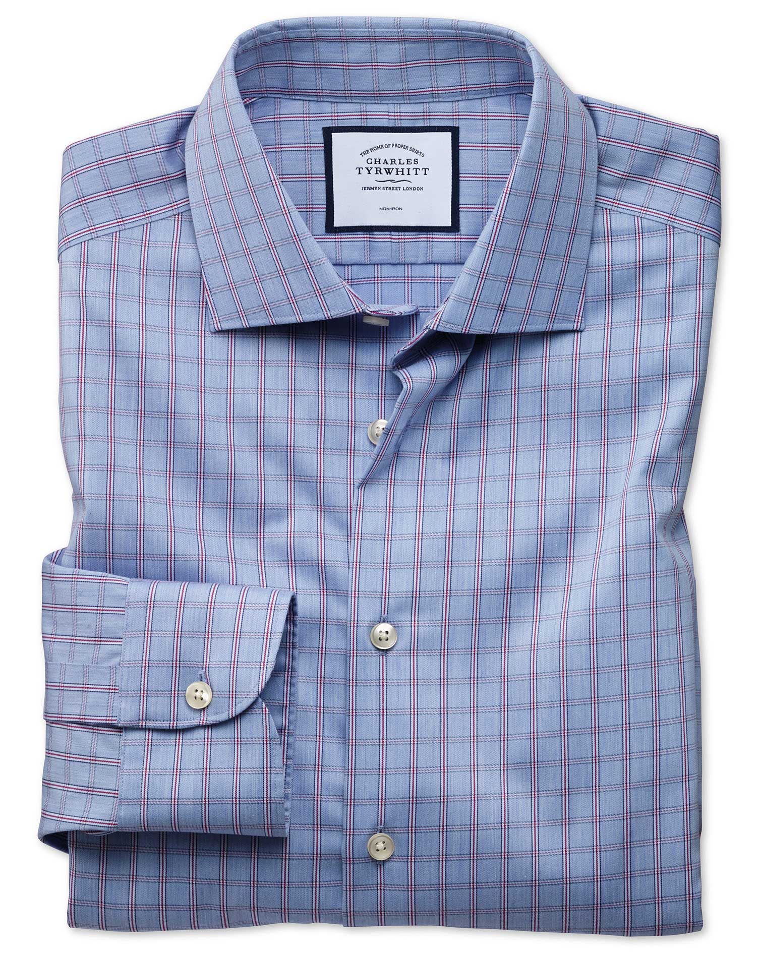 Blauw Strijkvrij Zakelijk Casual Overhemd Met Blokruit En Slanke Pasvorm Charles Tyrwhitt charles tyrwhitt kopen in de aanbieding Blauw Strijkvrij Zakelijk Casual Overhemd Met Blokruit En Slanke Pasvorm Charles Tyrwhitt charles tyrwhitt kopen in de aanbieding
