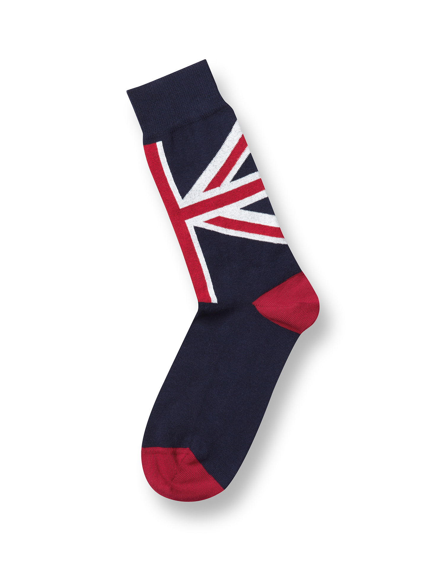 Navy Union Jack Socks Size Large by Charles Tyrwhitt